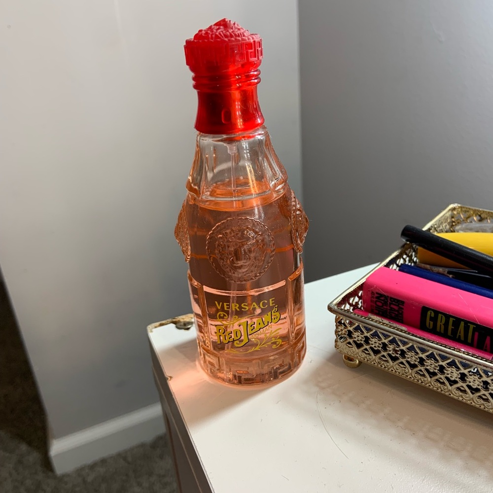 Versace Red and Clear Perfume Bottle